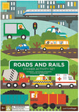 Petit Collage: Sticker Activity Set - Roads & Rails