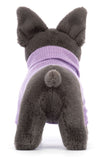 Jellycat: Sweater French Bulldog Purple - Plush Toy