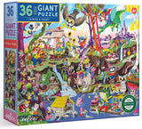 eeBoo: Fairies & Tales - Giant Puzzle (36pc Jigsaw) Board Game