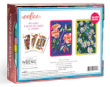 eeBoo: Roses & Asters - Playing Cards 2-Pack Board Game