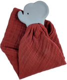 Tikiri: Comforter with Rubber Teether - Elephant Plush Toy