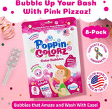 WOWmazing: Giant Bubbles - Poppin Colorz - Color Bubbles (Pink Pizzaz 8 Pack)