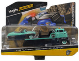 Maisto: 1:64 Die-Cast Vehicle - COE Flatbed/1950 Mercury Custom