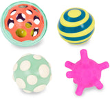 B.Toys: Ball-a-baloos Textured Balls (Set of 4)