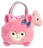 Aurora: Fancy Pals - Bubblegum Llama Pet Carrier Plush Toy