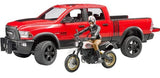 Bruder: 1:16 RAM 2500 Power Wagon with Ducati Desert Sled