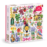 Galison: August Wren Buzzy Bouquets - 500 Piece Puzzle Board Game