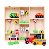 Fun Factory: Wooden Cars And Traffic Signs Set