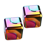 2 Pack Metal Fidget Spinner Cube for Adults - Multi-Coloured