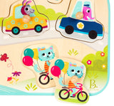 B.toys: Vehicles On The Go! Wooden Puzzle