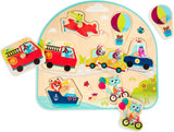 B.toys: Vehicles On The Go! Wooden Puzzle