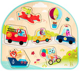 B.toys: Vehicles On The Go! Wooden Puzzle