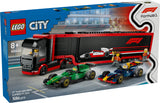 LEGO City: F1 Truck with RB20 & AMR24 F1 Cars - (60445)