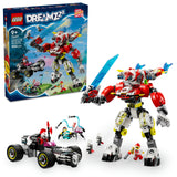 LEGO DREAMZzz: Cooper's Tiger Mech & Zero's Hot Rod Car - (71497)