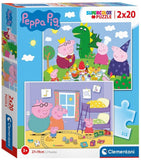Clementoni: Peppa Pig - Puzzles (2x20pc Jigsaws) Board Game