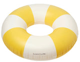 Sunnylife: Tube Pool Ring Sunshine - Yellow Stripe
