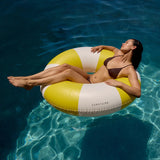 Sunnylife: Tube Pool Ring Sunshine - Yellow Stripe