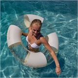 Sunnylife: Slim Tube Pool Ring - Cotton Candy Stripe