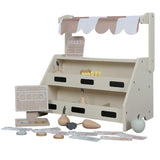 Kids Montessori Market Stand Wooden Play Set