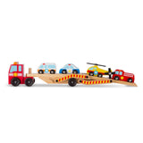 Melissa & Doug: Magnetic Emergency Loader - Wooden Vehicle Set