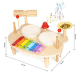 Kids Wooden Musical Instrument Set