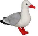 Red Billed Gull w/Sound 15cm Plush Toy