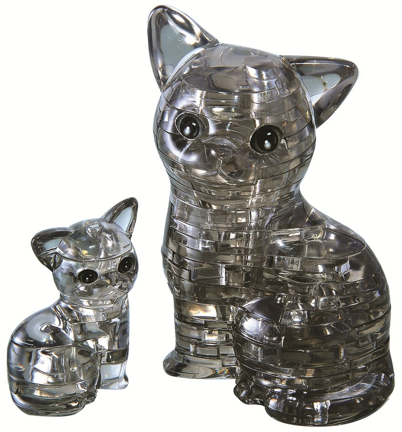 Crystal Puzzle: Black Cat in a Pair (49pc)