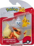 Pokemon: Battle Figure Set - Pikachu #5, Vanillite With Stand, Flareon