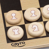 Wooden Chess in Metal Box Board Game