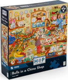House of Puzzles: Bulls in a China Shop (1000pc Jigsaw) Board Game