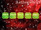 Aetherworks Stealth Tokens - Flourescent Green (5 Pack)