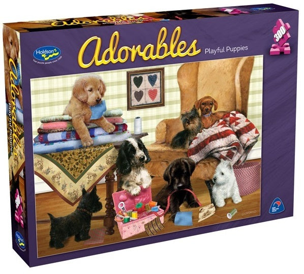Adorables: Playful Puppies (300pc Jigsaw)