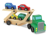Melissa & Doug: Wooden Car Carrier Truck