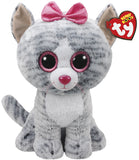 Ty Beanie Boo: Kiki Grey Cat - Large Plush