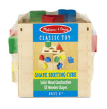 Melissa & Doug: Classic Wood Shape Sorting Cube