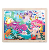 Melissa & Doug: Mermaid Fantasea Wooden Jigsaw Puzzle - 48 Pieces