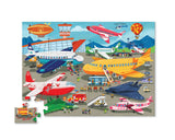 Crocodile Creek: Canister Floor Puzzle - Busy Airport (50pc)