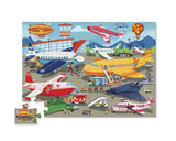 Crocodile Creek: Shaped Box Puzzle - Busy Airport (36pc)