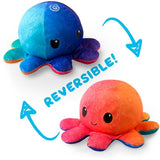 TeeTurtle: Reversible Mini Plush - Octopus (Sunset/Mermaid)