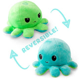 TeeTurtle: Reversible Mini Plush - Octopus (Green/Aqua)