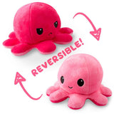 TeeTurtle: Reversible Mini Plush - Octopus (Double Pink)