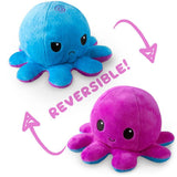 TeeTurtle: Reversible Mini Plush - Octopus (Purple/Blue)