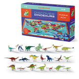 Crocodile Creek: 100-Piece Discover Puzzle - Dinosaurs