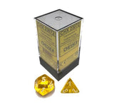 Chessex: Translucent Polyhedral Dice Set - Yellow/White