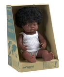Miniland: Anatomically Correct Baby Doll - African Girl (38cm)