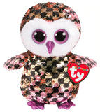 Ty Flippables: Checks Owl - Small Plush