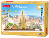 Cubic Fun: City Line 3D Puzzle - Barcelona
