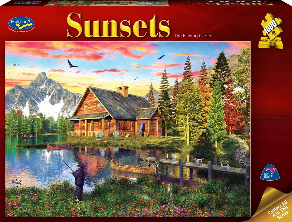 Sunsets: The Fishing Cabin (1000pc Jigsaw)