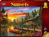 Sunsets: A Cottage at Sunset (1000pc Jigsaw)