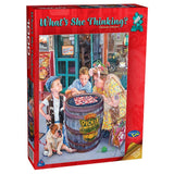 What's She Thinking?: Checkers (1000pc Jigsaw)